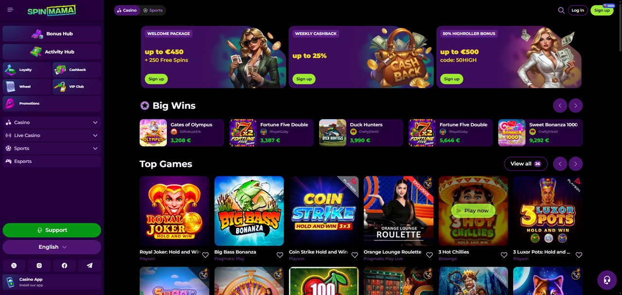 Spinmama Casino – Twoje Ulubione Miejsce do Grania Online