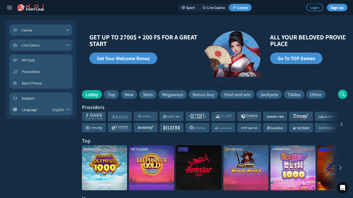 Fakta och Information om KoiFortune Casino